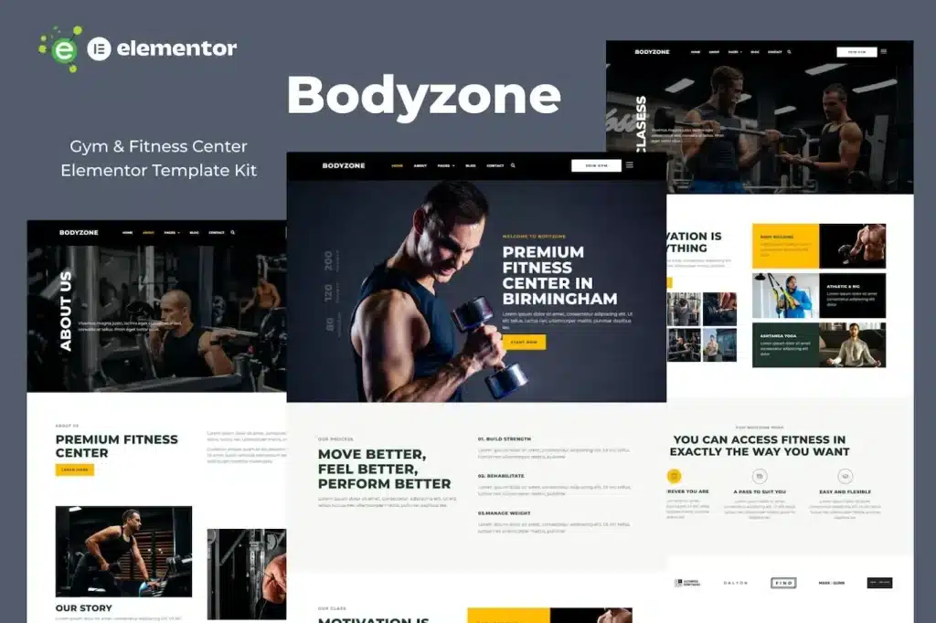 Bodyzone Gym And Fitness Center Elementor Template Kit