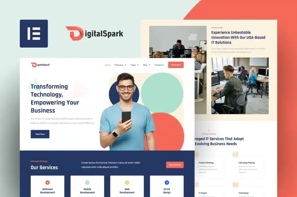 Digitalspark It Services Elementor Template Kit