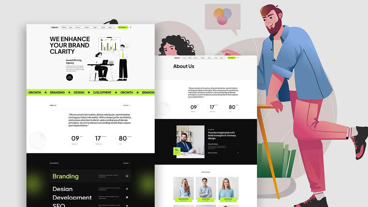 Digitalio – SEO & Digital Marketing Agency Elementor Template Kit