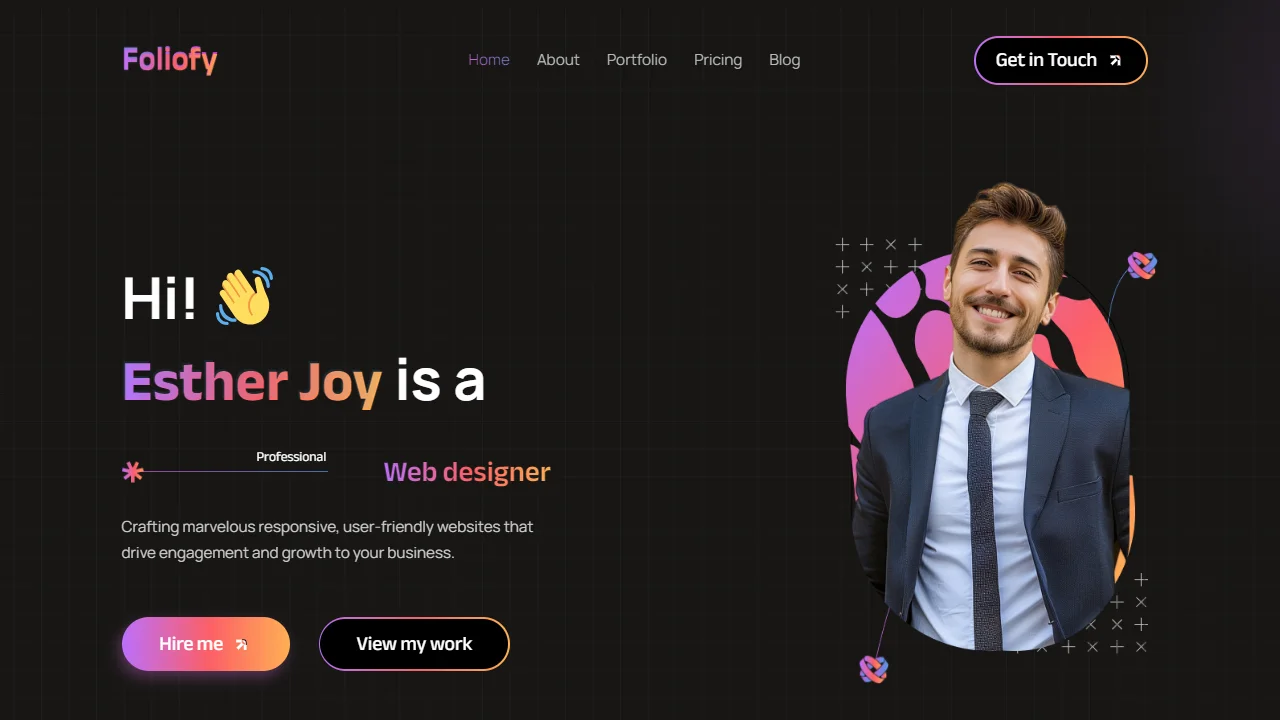 Foliofy – Personal Portfolio Website Elementor Template Kit