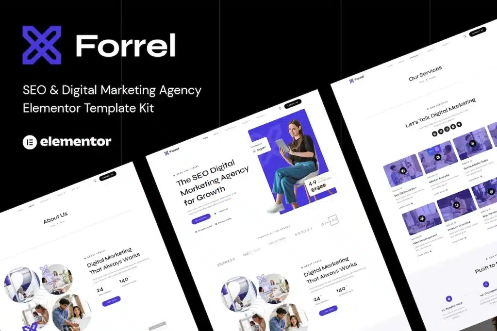 Forrel Seo & Digital Marketing Agency Elementor Template Kit