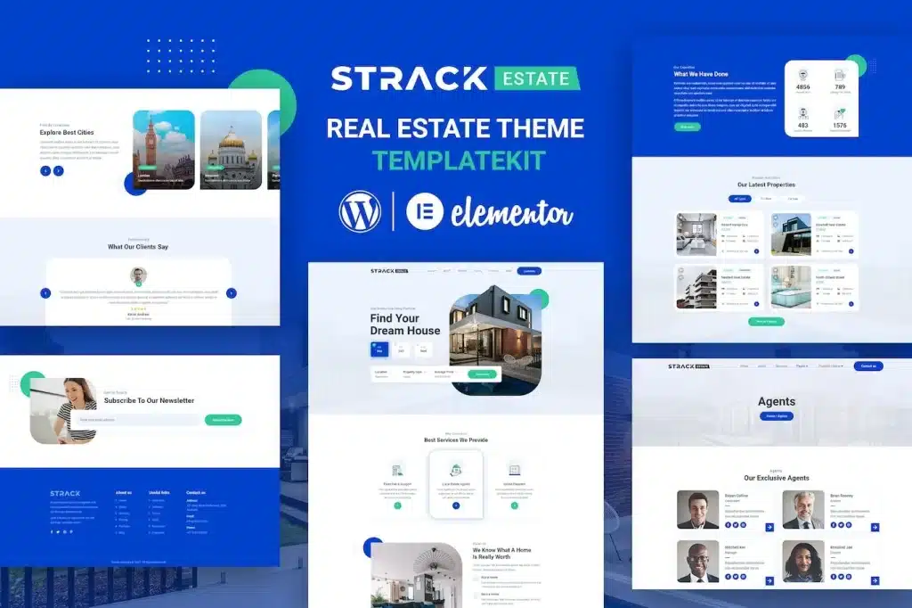 Strack Estate Realty Elementor Template Kit