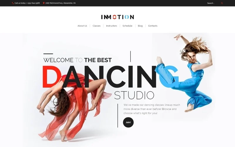 InMotion – Dance School WordPress Theme