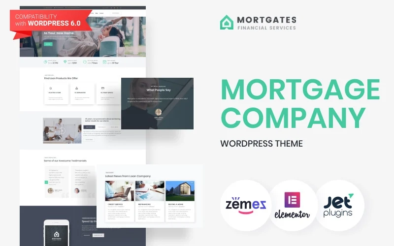 Mortgates – Financial Services WordPress Theme
