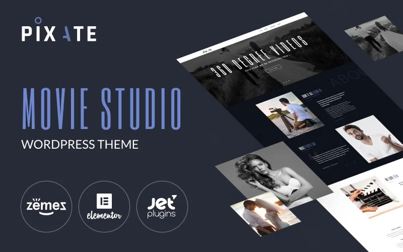 Pixate – Movie Studio WordPress theme WordPress Theme