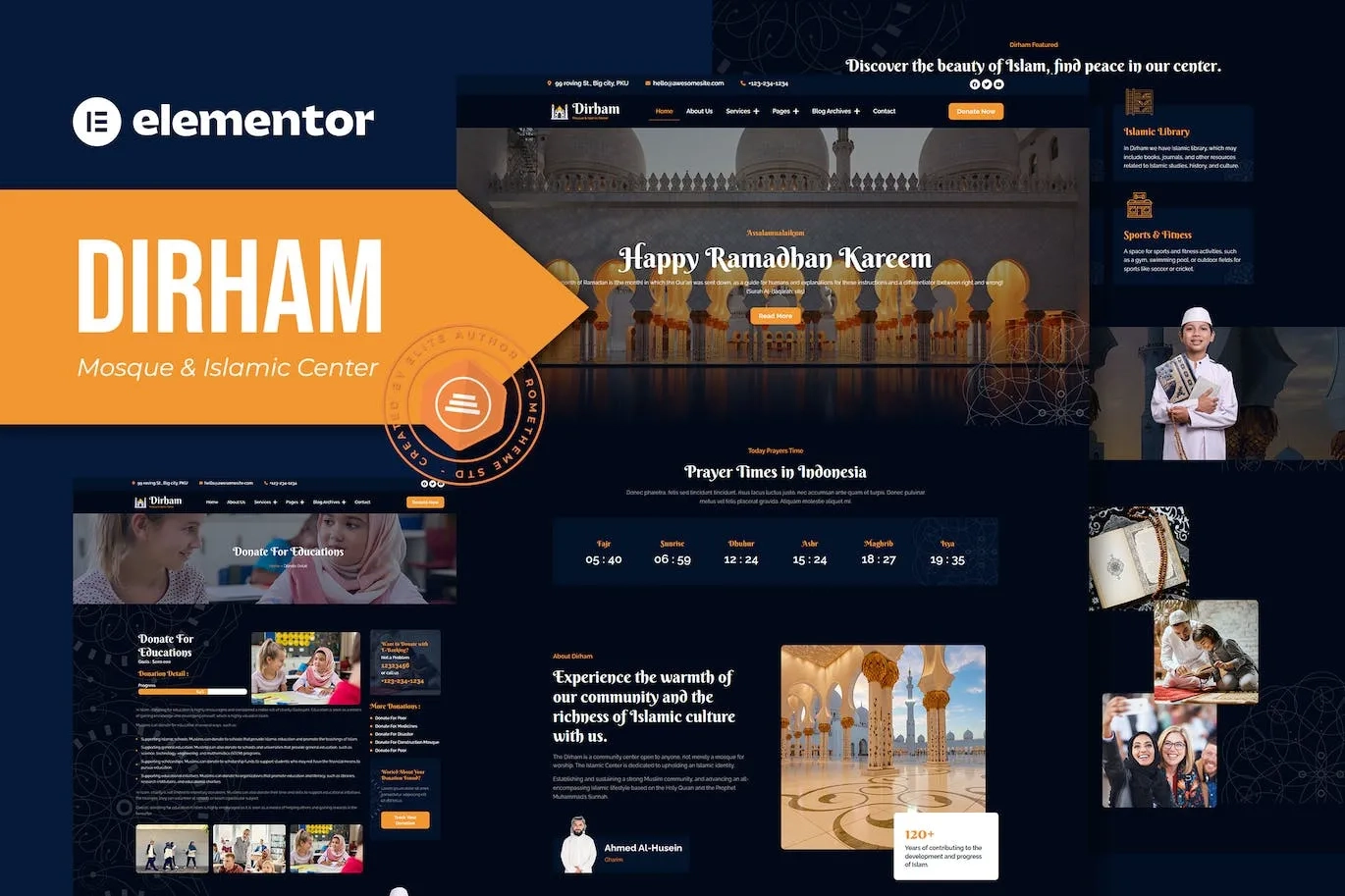 Dirham – Mosque & Islamic Center Elementor Pro Template
