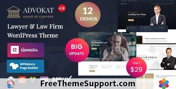 Advokat – Lawyer & Law Firm WordPress Theme