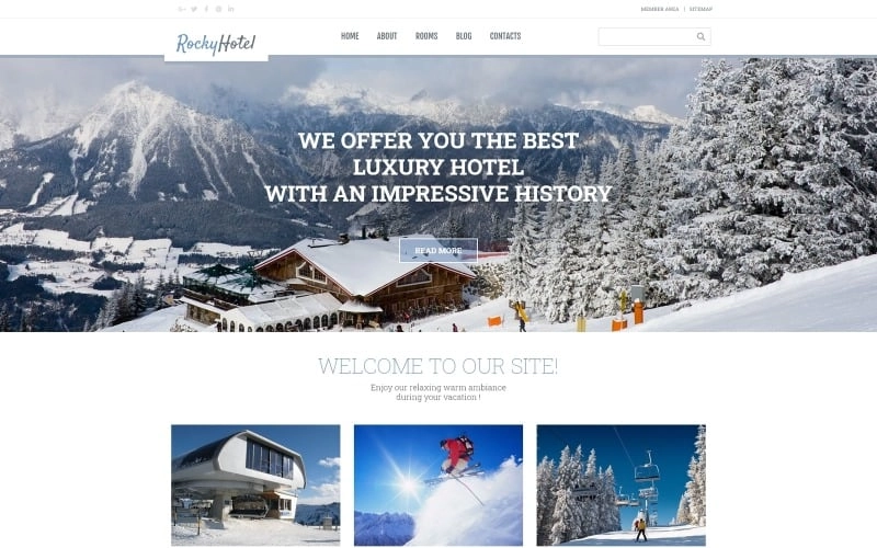 RockyHotel – Hotel Multipurpose Modern WordPress Elementor Theme WordPress Theme