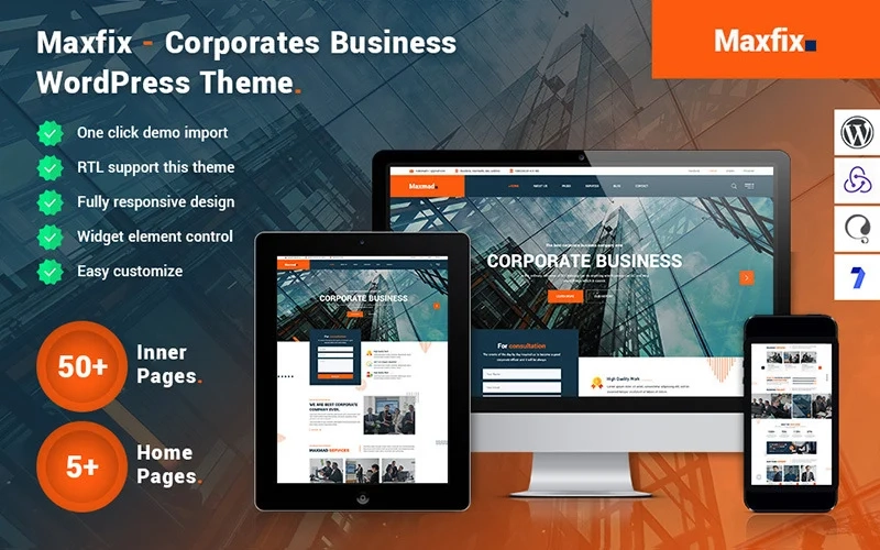Maxfix – Corporates Business WordPress Theme