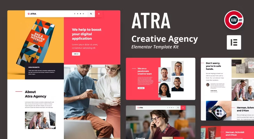 Atra – Creative Agency Elementor Template