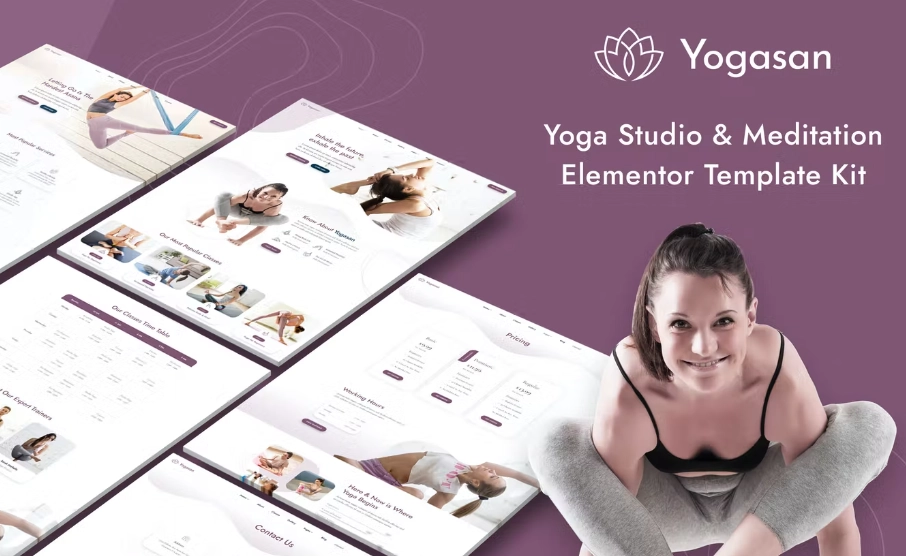 Yogasan – Yoga Studio & Meditation Elementor Template