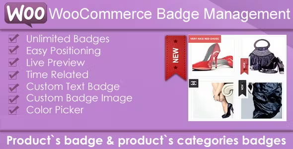 WooCommerce Products Badge Management