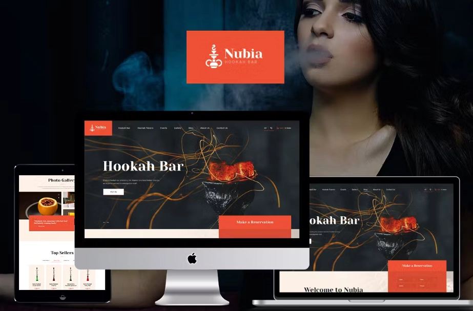 Anubia – Alluring Hookah Bar WordPress Theme