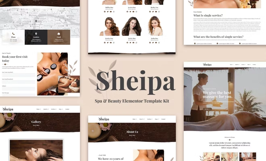 Sheipa – Spa & Beauty Elementor Template