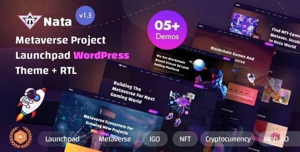 Nata – Metaverse Project Launchpad WordPress Theme