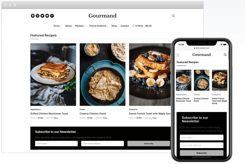 WPZOOM – Gourmand