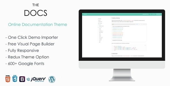 TheDocs – Online Documentation WordPress Theme
