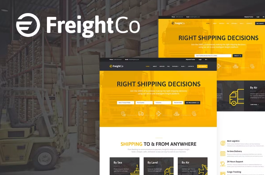 FreightCo – Logistics WordPress Theme