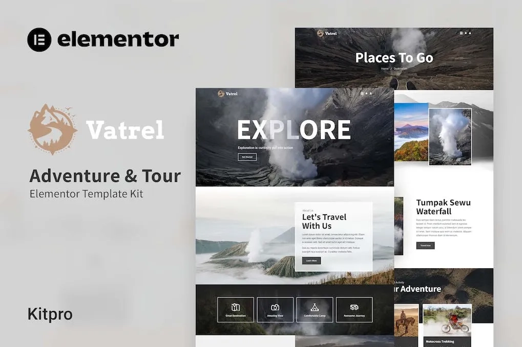 Vatrel – Adventure & Tour Elementor Template