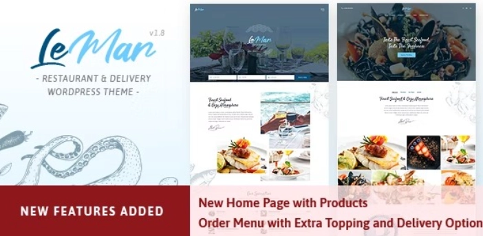 LeMar – Seafood Restaurant WordPress Theme