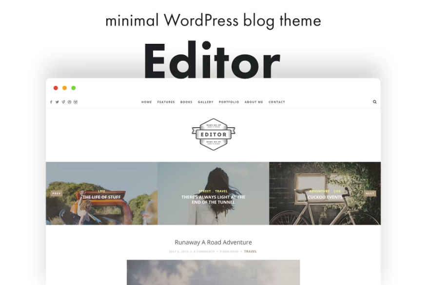 Editor Blog – A WordPress Blog Theme for Bloggers