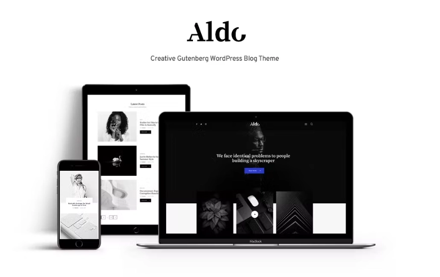 Aldo – Modern Personal Blog WordPress Theme