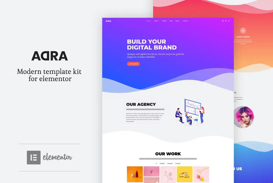 Adra – Modern & Creative Elementor Template
