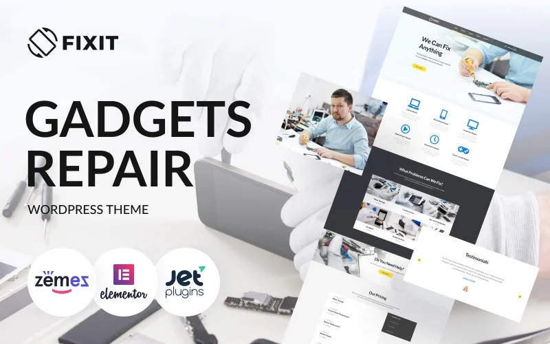Fixit – Gadgets Repair Multipurpose Modern WordPress Elementor Theme WordPress Theme