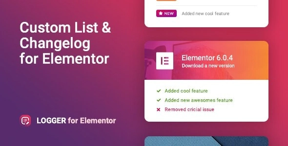 Logger for Elementor