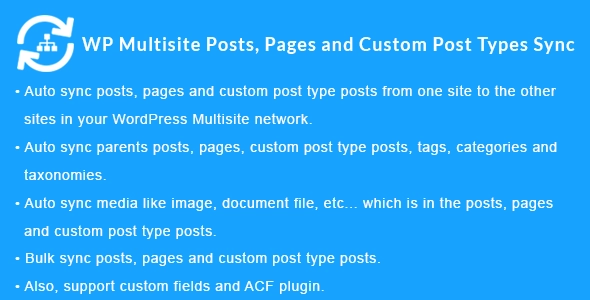 WordPress Multisite Posts, Pages and Custom Post Type Posts Sync