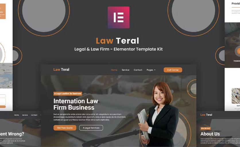 LawTeral – Legal & Law Firm Elementor Template
