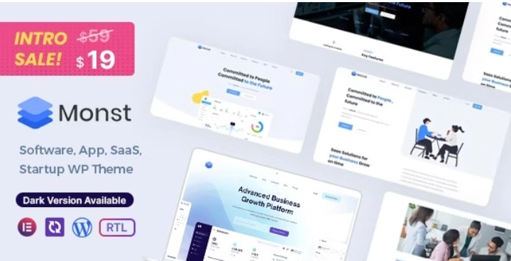 Monst – Saas Startup WordPress Theme