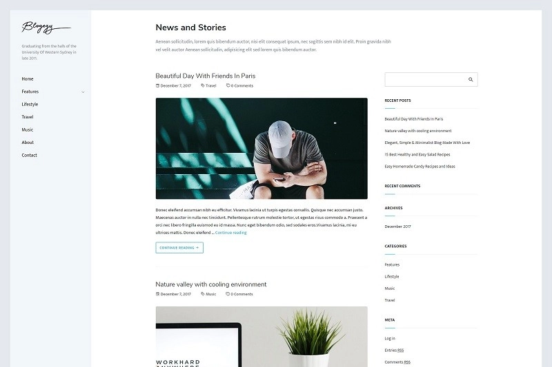 Blogezy – WordPress Blog Theme CreativeMarket