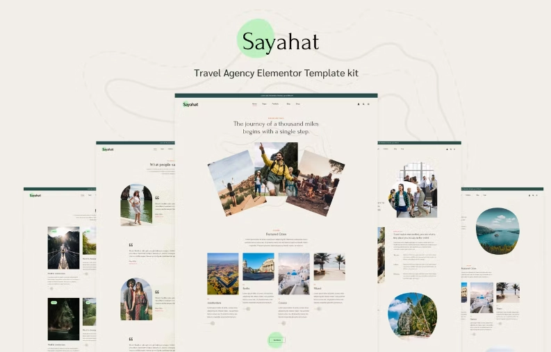 Sayahat – Travel Agency Elementor Template