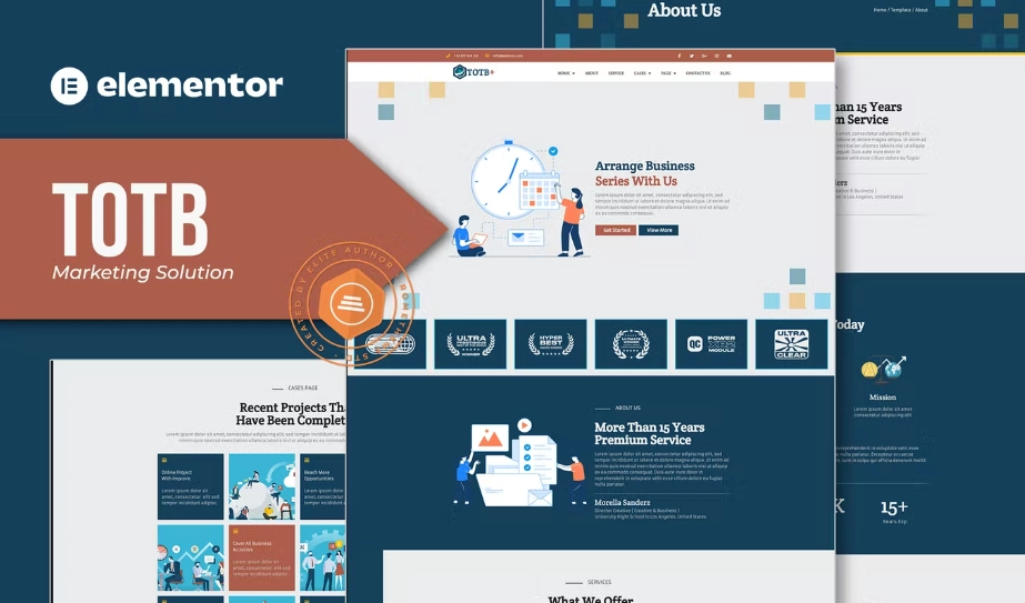 TOTB – Marketing Solution Elementor Template