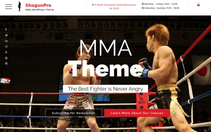 ShogunPro – MMA WordPress Theme
