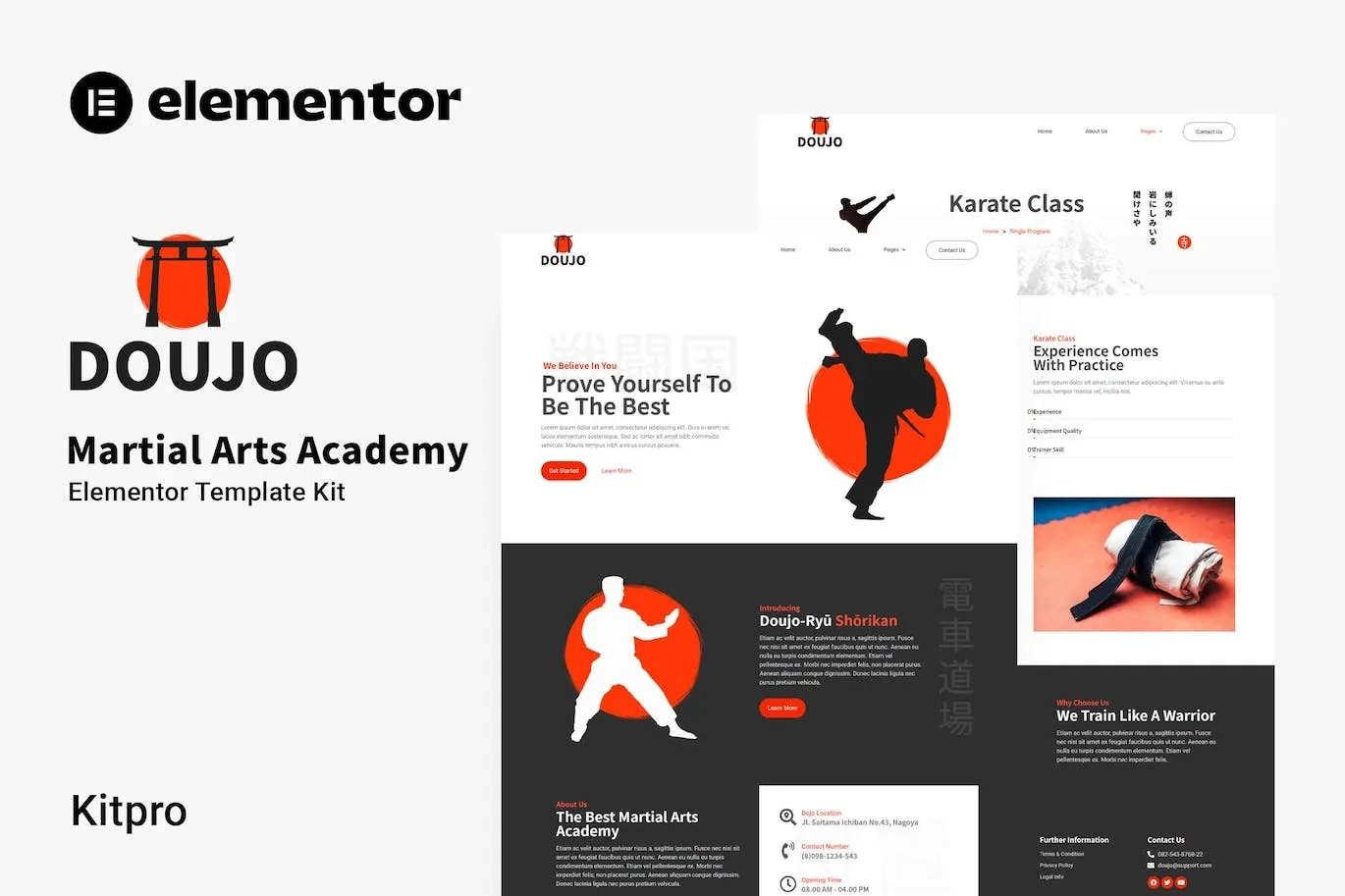 Doujo – Martial Arts Academy Elementor Template