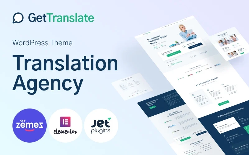 GetTranslate – Translation Agency WordPress Theme