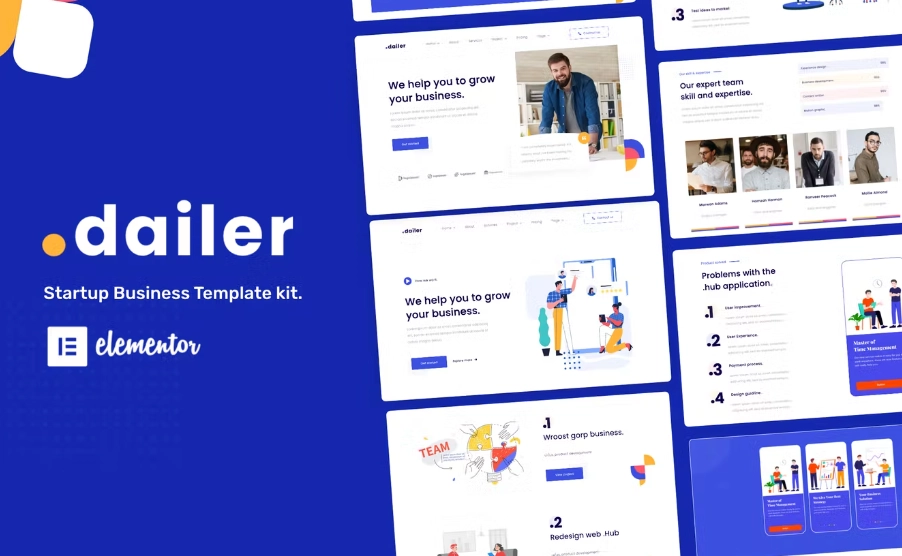 Dailer – Startup Elementor Template