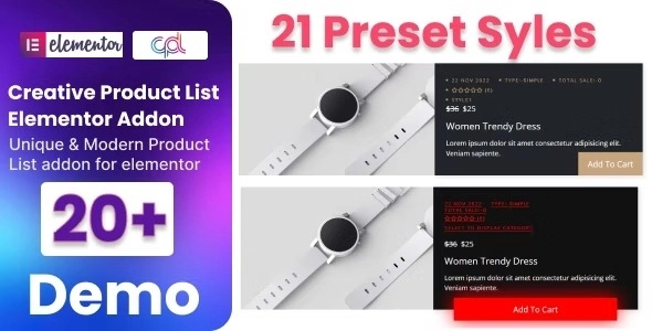 Creative Products List