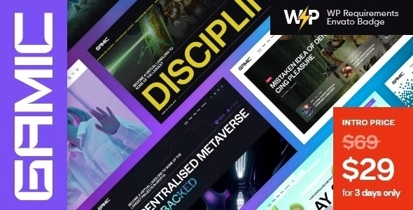 Gamic – Metaverse Gaming & Crypto WordPress Theme