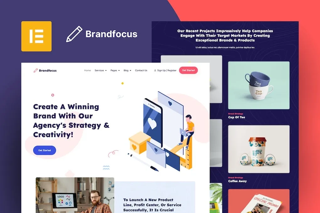 Brandfocus – Branding Agency Elementor Template