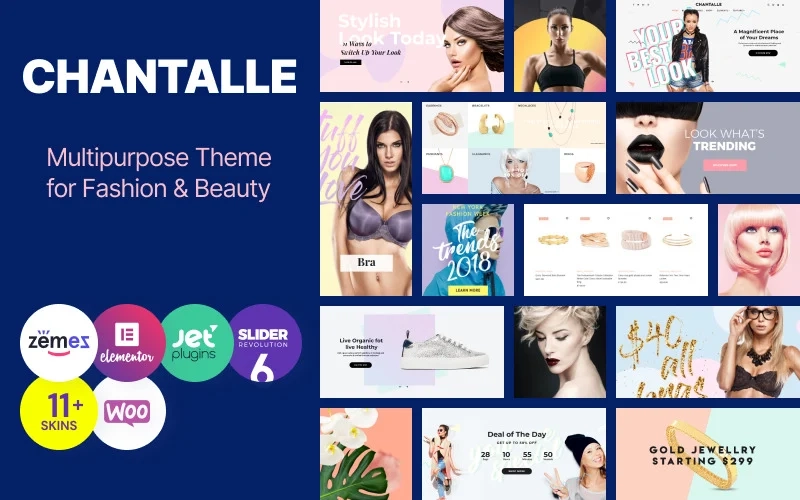 Chantalle – Multipurpose Woman Fashion WordPress Elementor Theme WordPress Theme