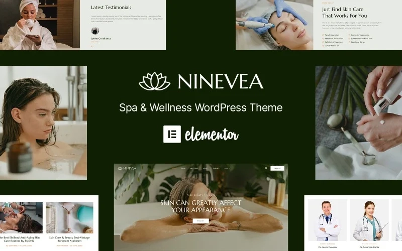 Ninevea – Spa & Massage Salon Beauty WordPress Theme