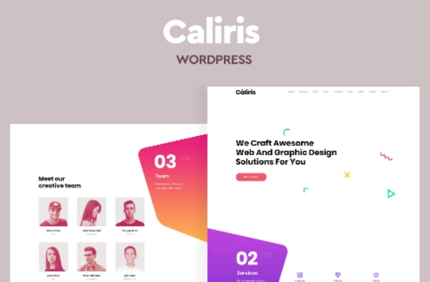 Caliris – Responsive One Page WordPress Theme