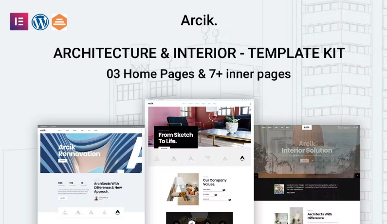 Arcik – Architecture & Interior Elementor Template
