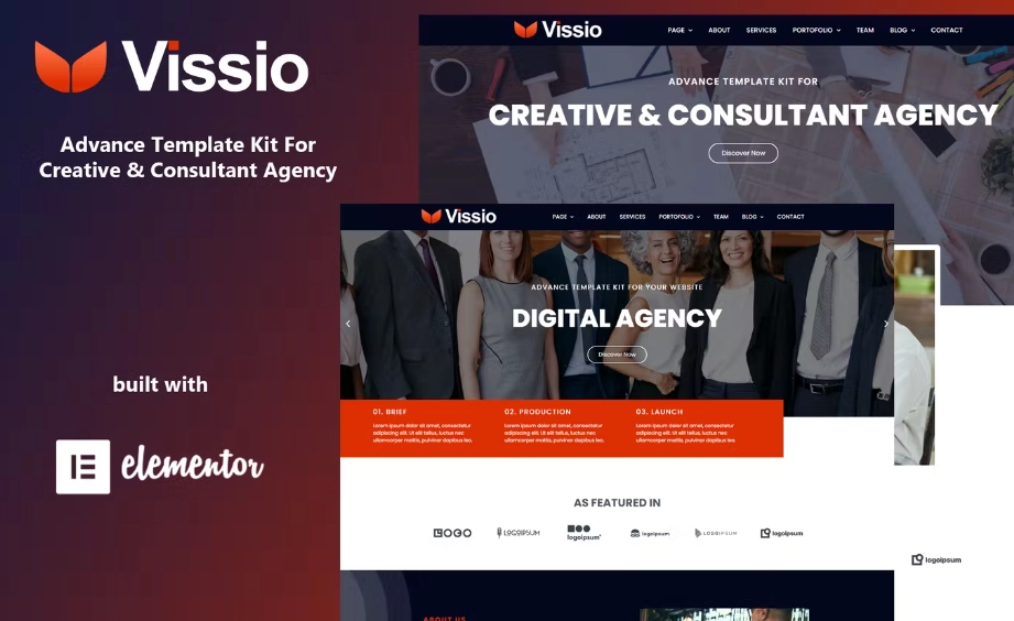 Vissio – Business Elementor Template