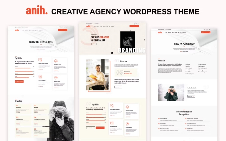 Anih – Creative Agency WordPress Theme