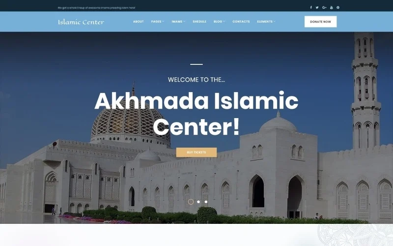 Akhmada – Islamic Center WordPress theme WordPress Theme