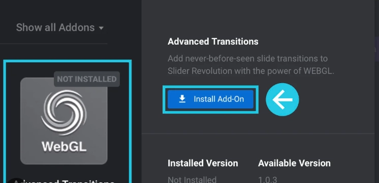 Slider Revolution Transitionpack Add-On